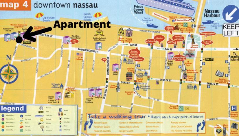 Lovely Apartment Near Beach, Downtown, 24H Security, Pool Nassau Exterior foto
